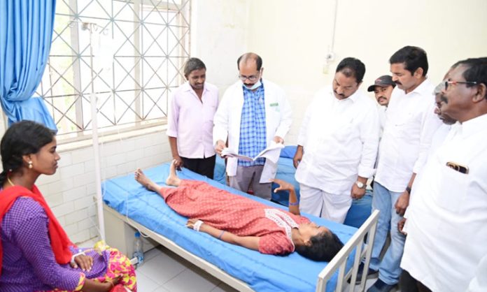 MLA Sandra visited the injured