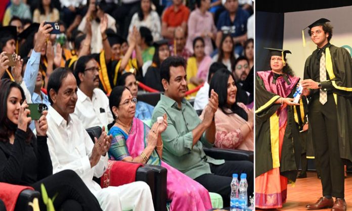 KCR Attends Himanshu Rao's Graduation Day