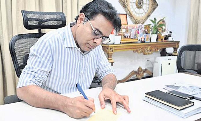 Minister KTR's first signature on a file that benefits poor people