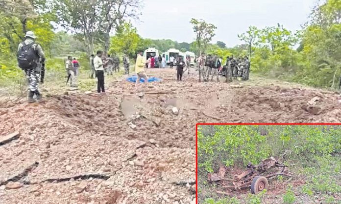 11 people were killed in the incident when Maoists detonated a landmine