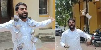 Sarpanch protests corrupt demand
