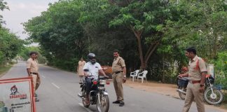 police check post in kamareddy district