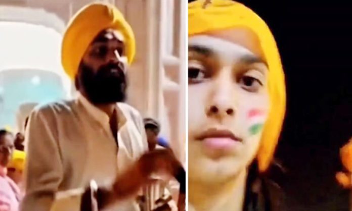 Woman with Indian flag painted on face claims denied entry to Golden Temple