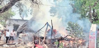 Cylinder exployed in BRS Athmiya sammelanam