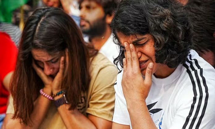 Wrestlers Protest at Jantar Mantar