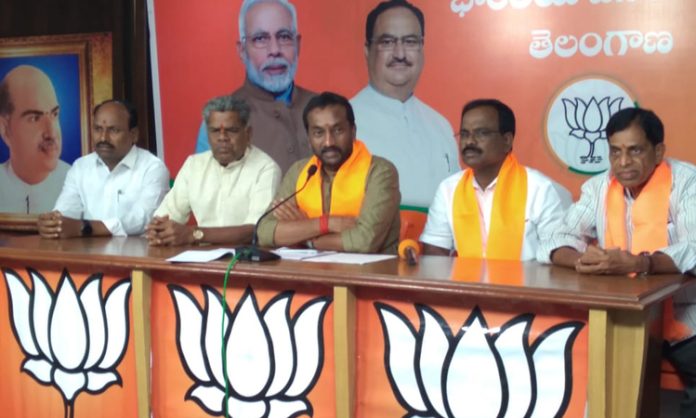 BJP MLA Press meet on ORR Tenders Issue