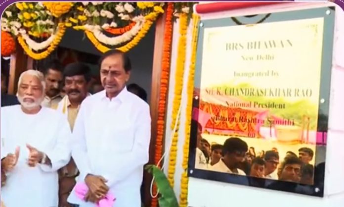 CM KCR inaugurated the BRS Party Office in New Delhi
