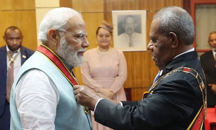 Fiji's highest civilian award for PM Modi