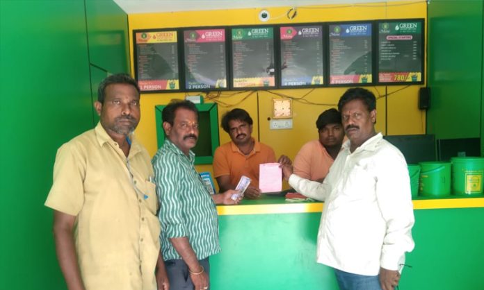 Fine for Green Bucket Restaurant in Choutuppal
