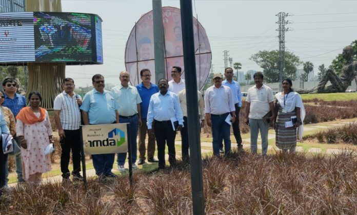 IFS officers inspect greenery of outer ring road