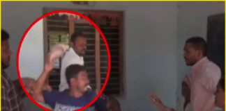 Man slapped sarpanch in Mahbubabad