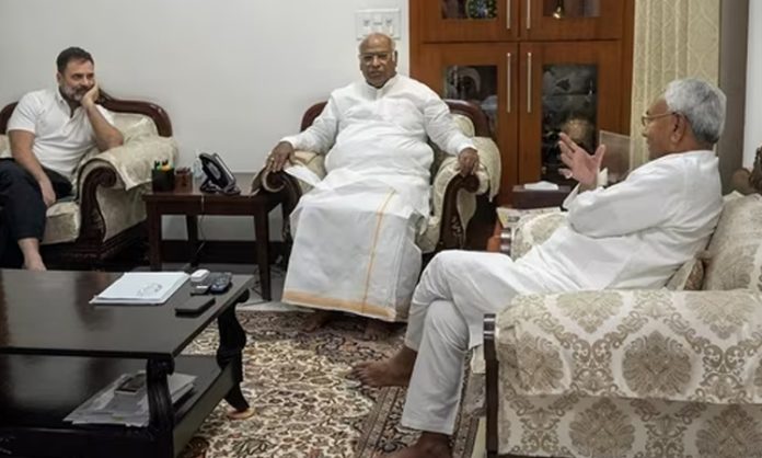 Nitish Kumar met with Rahul and Kharge