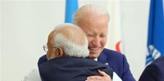 PM Modi shares hug with US President Biden