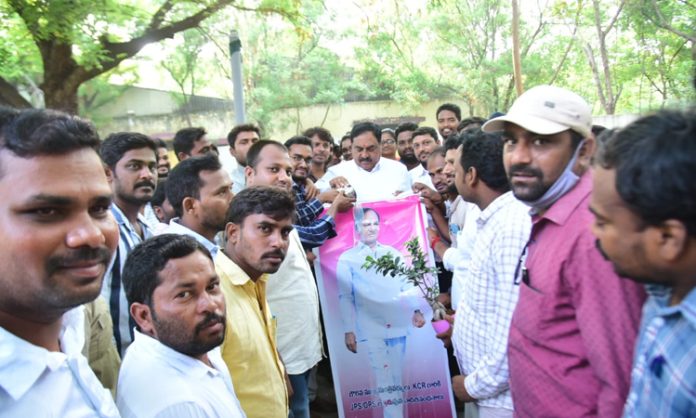 Palabhishekam for CM KCR's film