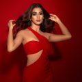 Pooja hegde red dress photos