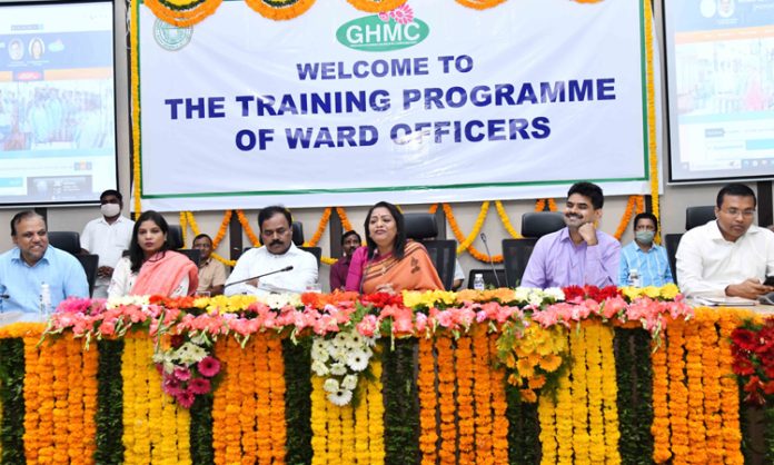 Ward Officers Training Programme at GHMC Head Office