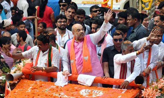 Amit Shah Road show in Karnataka