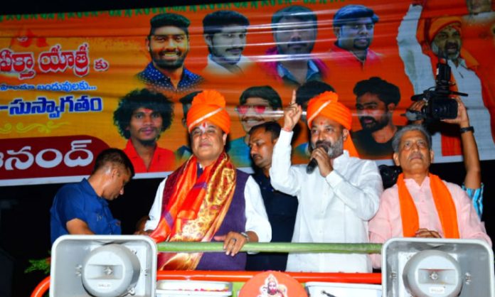 Hindu Ekta Yatra in Karimnagar