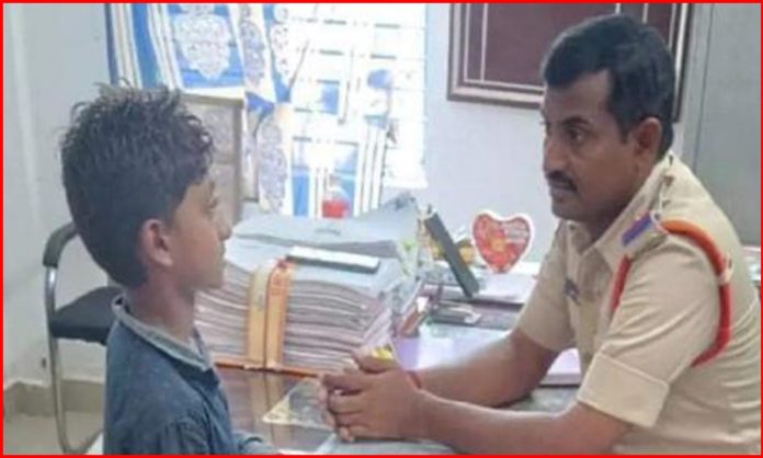 Bapatla boy complaint on his father in Bapatla