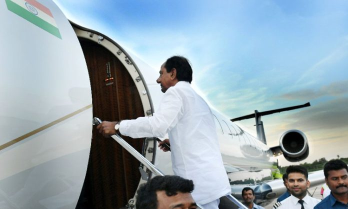 CM arrived in Hyderabad by special flight from Delhi