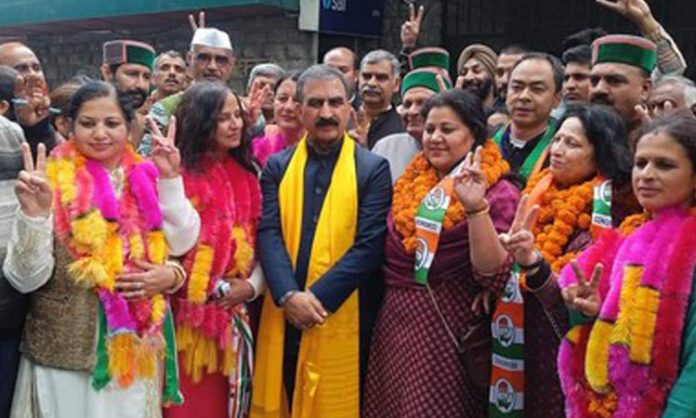 Congress wons in Shimla municipal elections