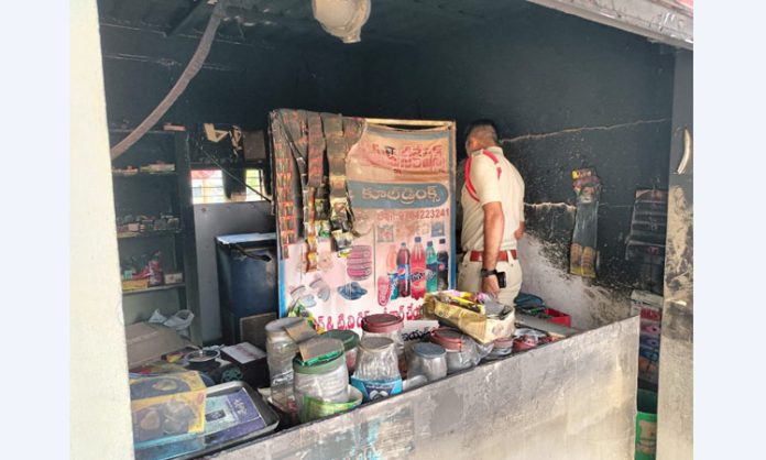 The young man who set fire to the shop