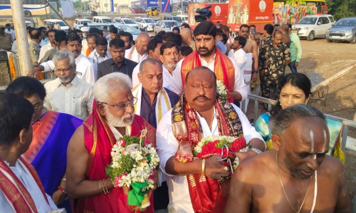 TTD temple foundation in Karimnagar