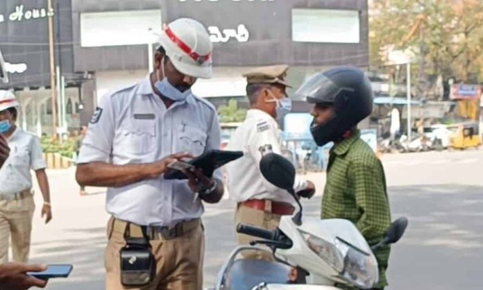 do not receiving traffic challan at temples