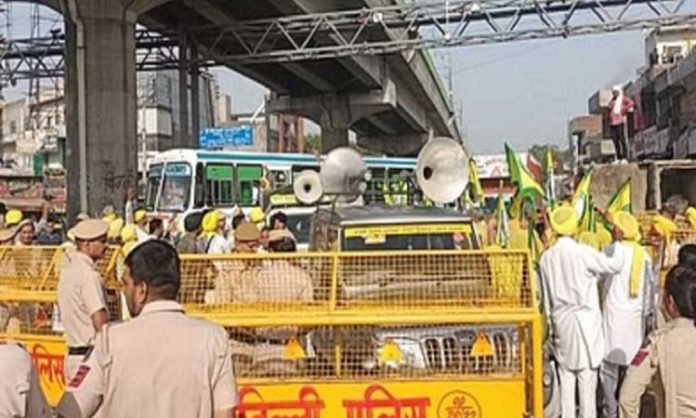 Police barricades destroyed