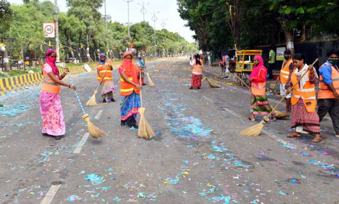 May Day: TS Govt hikes sanitation workers wages