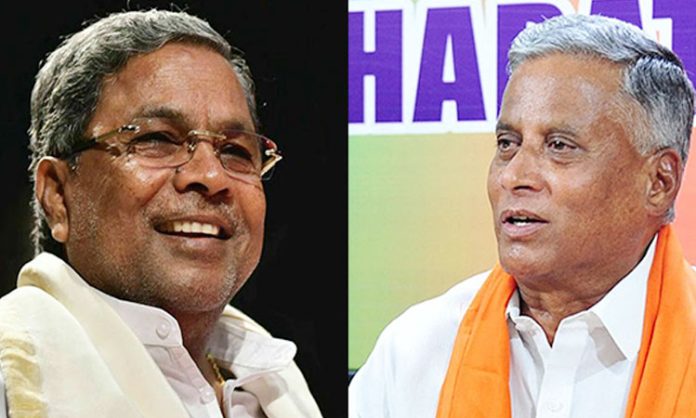 Big fight between Siddaramaiah and V Somanna