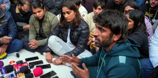 Indian Top Wrestlers Protest