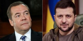 Russia Ex President Medvedev calls for elimination of Zelensky