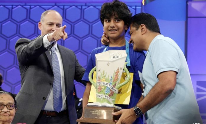 Dev Shah is winner of Spelling B competition