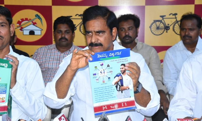 Devineni Uma comments on Jagan Pictures on Children Books