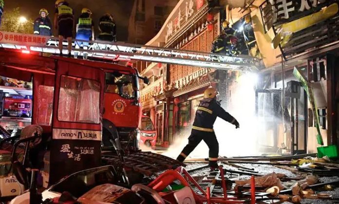Gas leak in Chinese restaurant