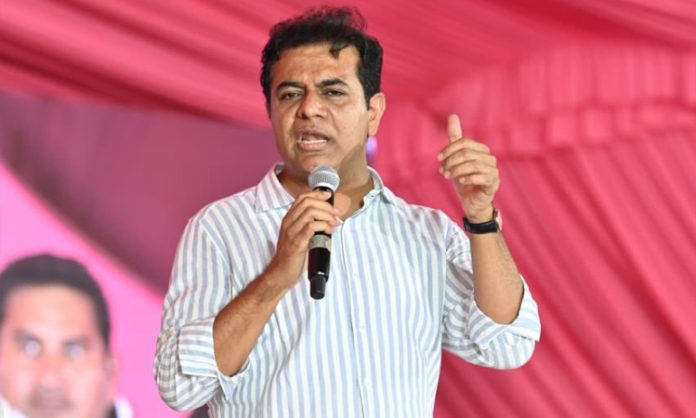 KTR distributes Podu Pattas in Sircilla