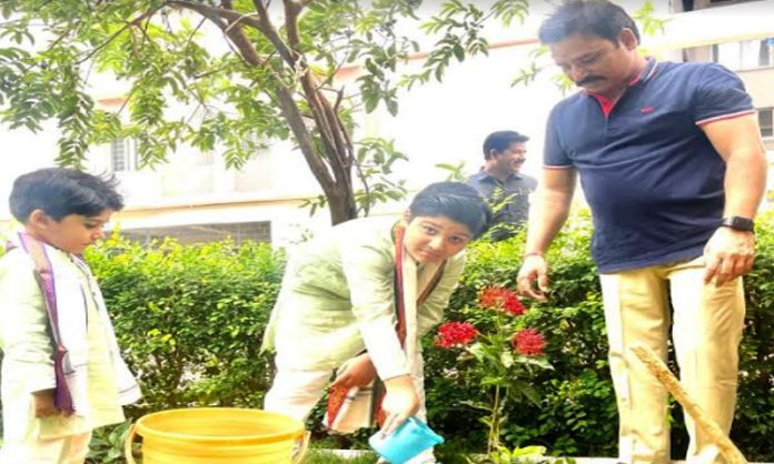 Keti Reddy family in Green Challenge