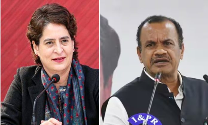 MP Komatireddy met Priyanka Gandhi