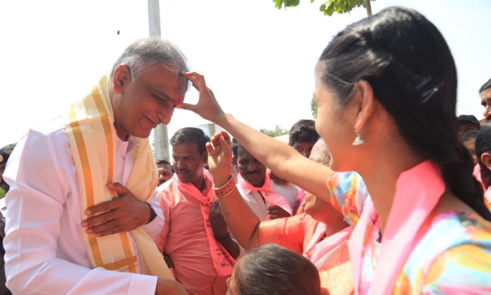 Minister Harish Rao laid foundation stone for development works