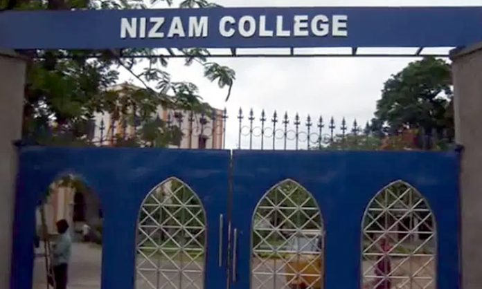 MSc Chemistry Self Finance Course drop in Nizam College