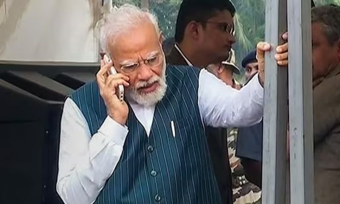 PM Modi at Balasore train accident site