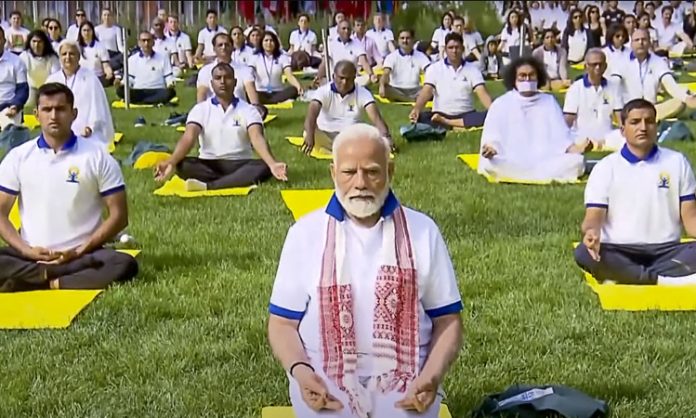 PM Modi message on International Day of Yoga