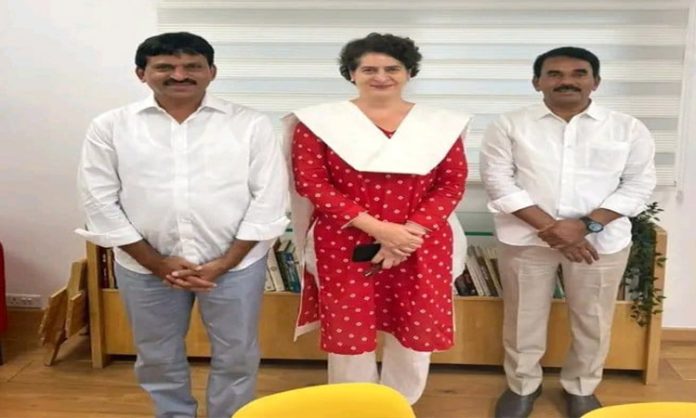 Ponguleti and Jupalli met with Priyanka Gandhi