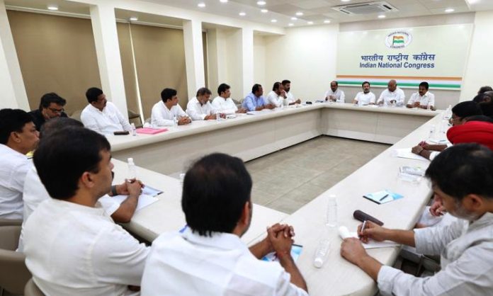 Telangana Congress men meeting in Delhi