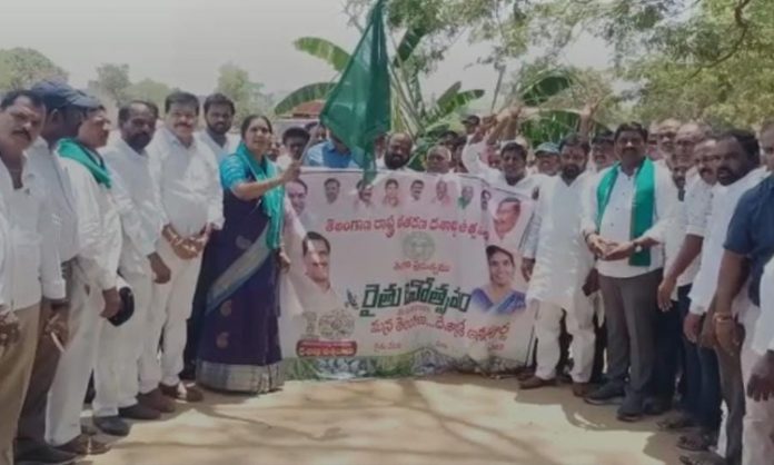 Rally with Tractors in Medak on Farmer's Day