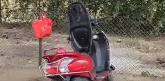Youth Set Two-wheeler On Fire Shamshabad