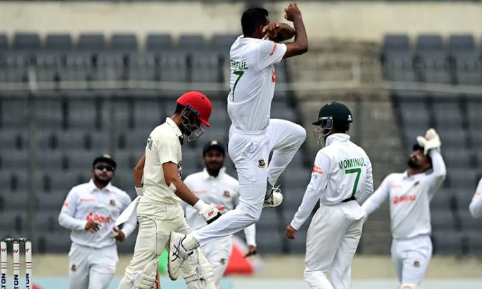 Afghanistan 45/2 at stumps on Day 3 against Bangladesh