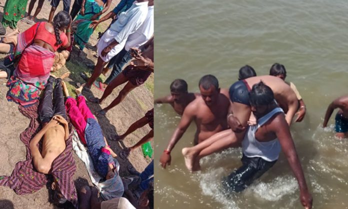 4 Children died as drowned in Krishna River