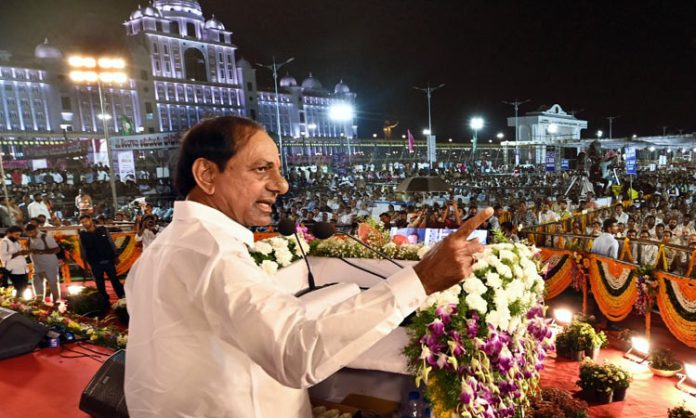 CM KCR Speech After Inaugurate Amara Jyothi Tower